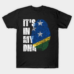 IT'S IN MY DNA Solomon Islands Flag Boy Girl Gift T-Shirt